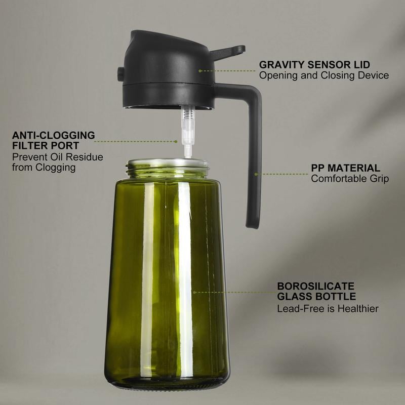 2 in 1 Glass Oil Sprayer & Dispenser🔥