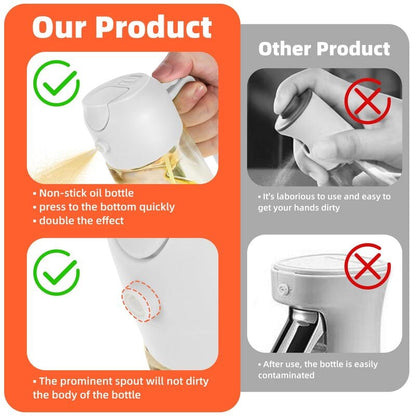 2 in 1 Glass Oil Sprayer & Dispenser🔥